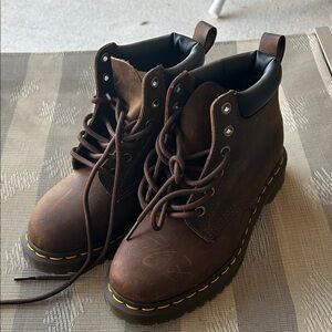 Dr. Martens Dark Brown Leather Boots  -NWOT